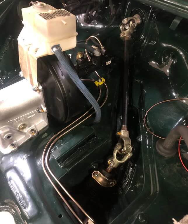 Brake system overhaul with a new master cylinder and servo fitted